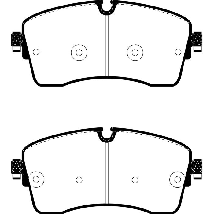 Pastillas de freno DPX2385 ULTIMAX2 EBC para Jaguar Land Rover Defender 90 L663, Defender 110 L663, Discovery 5, Discovery Sport, Range Rover L405, Range Rover Sport L494, Range Rover Evoque L551, Discovery Sport L550 y EPace.