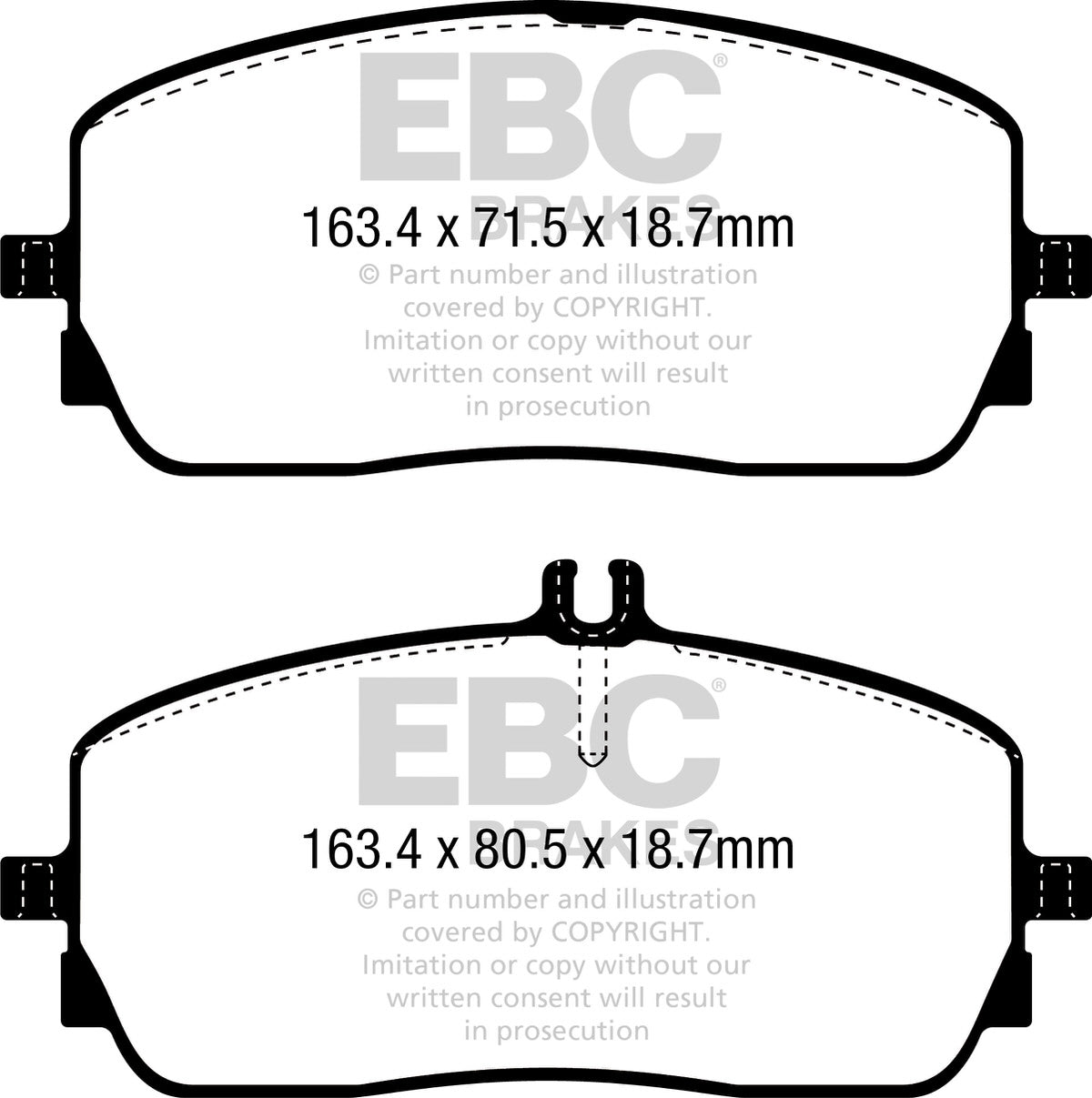 DPX2390 Pastillas de freno ULTIMAX2 EBC Brakes para Mercedes-Benz CLA Shooting Brake X118 CLA180 CLA Shooting Brake X118 CLA200 CLA Shooting Brake X118 CLA220 CLA Shooting Brake X118 CLA180D CLA Shooting Brake X118 CLA200D CLA Shooting Brake X118