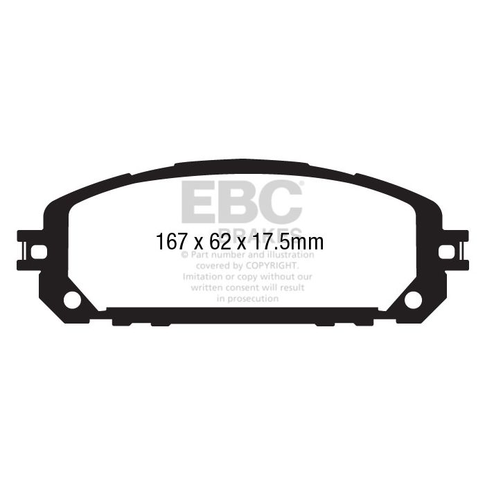 Pastillas de freno DP43030R YELLOWSTUFF EBC para Jeep Cherokee