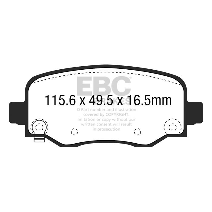 DPX3031 ULTIMAX2 EBC Brake Pads for Jeep Cherokee
