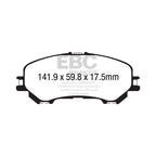 Pastillas de freno DP63032 GREENSTUFF EBC para Nissan Qashqai J11, Renault Koleos 2, Nissan Rogue, Rogue Sport, XTrail de 5 plazas.