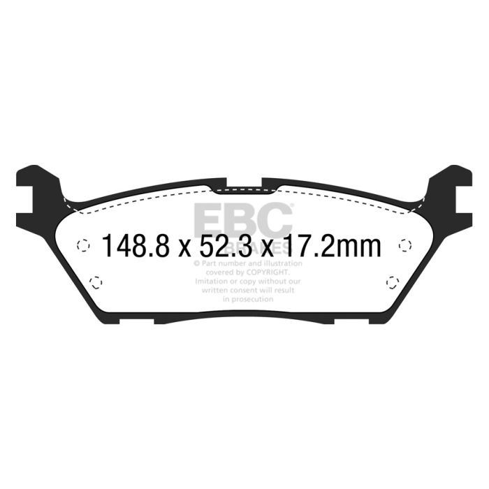 Pastillas de freno DPX3037 ULTIMAX2 EBC para Ford Expedition, Lincoln Navigator, F150 y Raptor F15