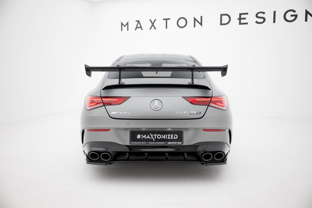 Alerón de carbono con soportes cuello de cisne para Mercedes-Benz CLA Coupe C118 / C118 Facelift
