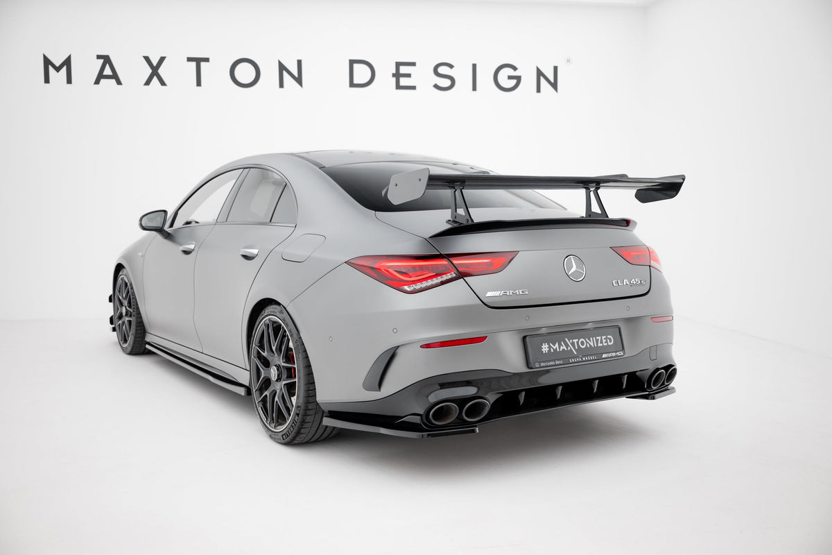 Alerón de carbono con soportes cuello de cisne para Mercedes-Benz CLA Coupe C118 / C118 Facelift