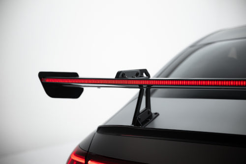 Alerón de carbono con soportes cuello de cisne + LED para Mercedes-Benz CLA Coupe C118 / C118 Facelift