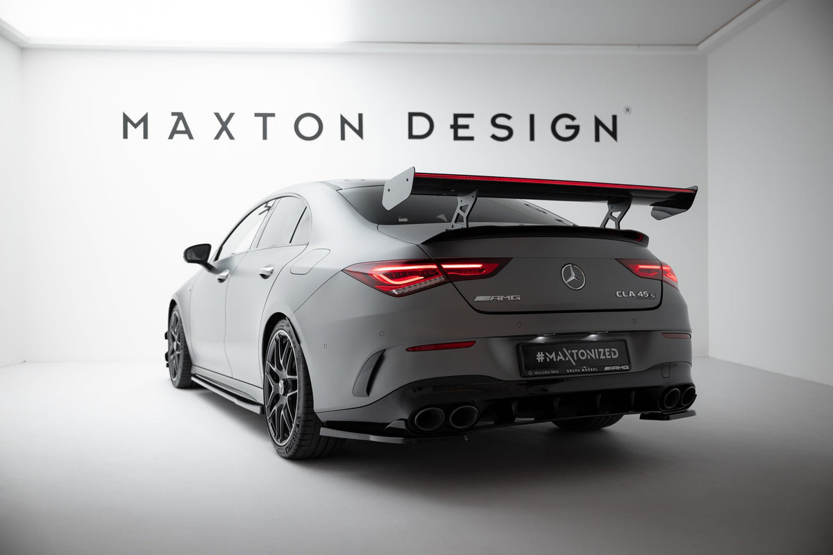 Alerón de carbono con soportes internos + LED para Mercedes-Benz CLA Coupe C118 / C118 Facelift