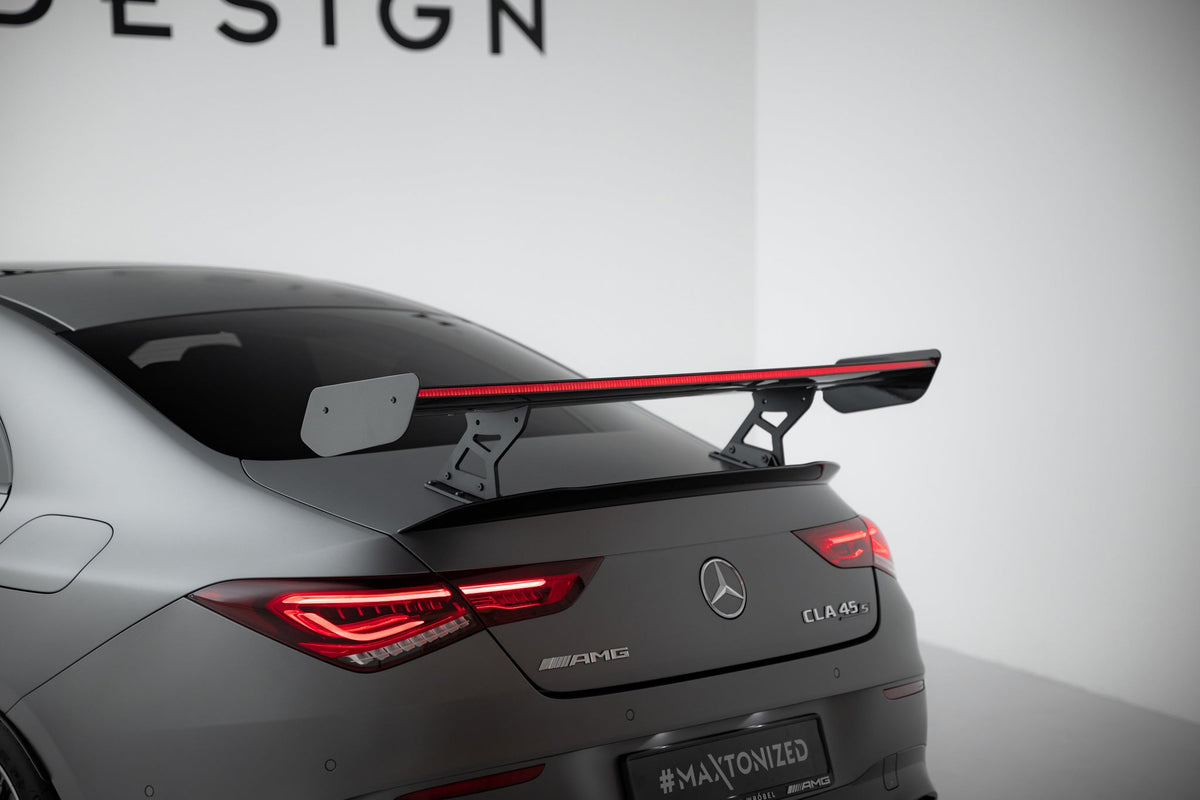 Alerón de carbono con soportes internos + LED para Mercedes-Benz CLA Coupe C118 / C118 Facelift