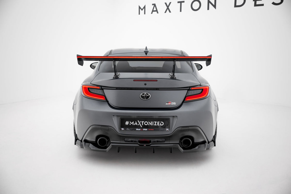 Alerón de carbono con soportes internos + LED para Toyota GR86 / Subaru BRZ Mk2