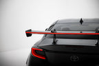 Alerón de carbono con soportes cuello de cisne + LED para Toyota GR86 / Subaru BRZ Mk2