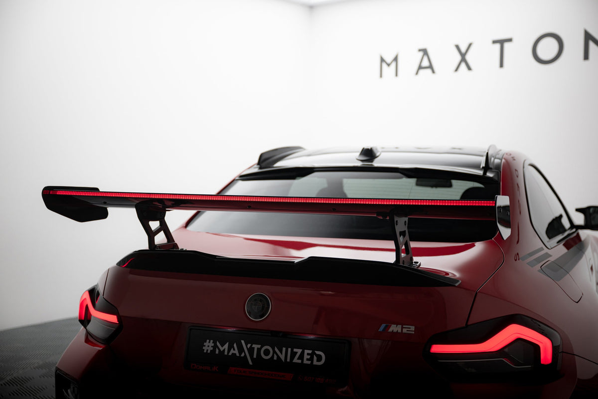 Alerón de carbono con soportes internos + LED para BMW M2 G87