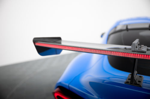 Alerón de carbono con soportes cuello de cisne + LED para Toyota Supra Mk5