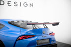 Alerón de carbono con soportes cuello de cisne + LED para Toyota Supra Mk5