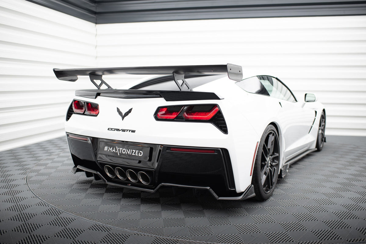 Alerón de carbono con soportes internos para Chevrolet Corvette Stingray / Grand Sport C7