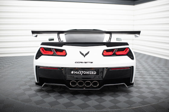 Alerón de carbono con soportes internos para Chevrolet Corvette Stingray / Grand Sport C7