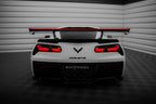 Alerón de carbono con soportes internos + LED para Chevrolet Corvette Stingray / Grand Sport C7