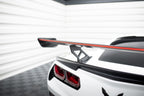 Alerón de carbono con soportes internos + LED para Chevrolet Corvette Stingray / Grand Sport C7