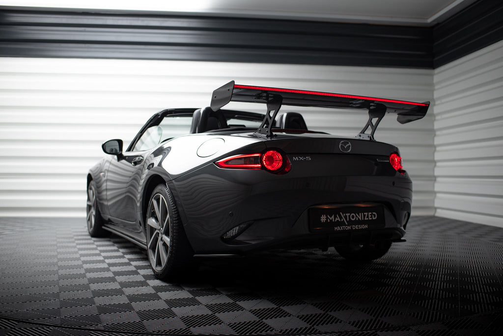 Alerón de carbono estilo JDM + LED para Mazda MX-5 ND (Mk4)