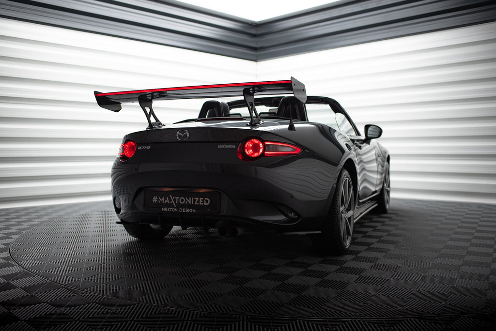 Alerón de carbono estilo JDM + LED para Mazda MX-5 ND (Mk4)