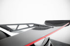 Alerón de carbono con soportes cuello de cisne + LED para Chevrolet Corvette Stingray / Grand Sport C7