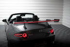 Alerón de carbono con soportes cuello de cisne + LED para Mazda MX-5 ND (Mk4)