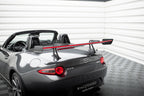 Alerón de carbono con soportes cuello de cisne + LED para Mazda MX-5 ND (Mk4)