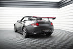 Alerón de carbono con soportes cuello de cisne + LED para Mazda MX-5 ND (Mk4)