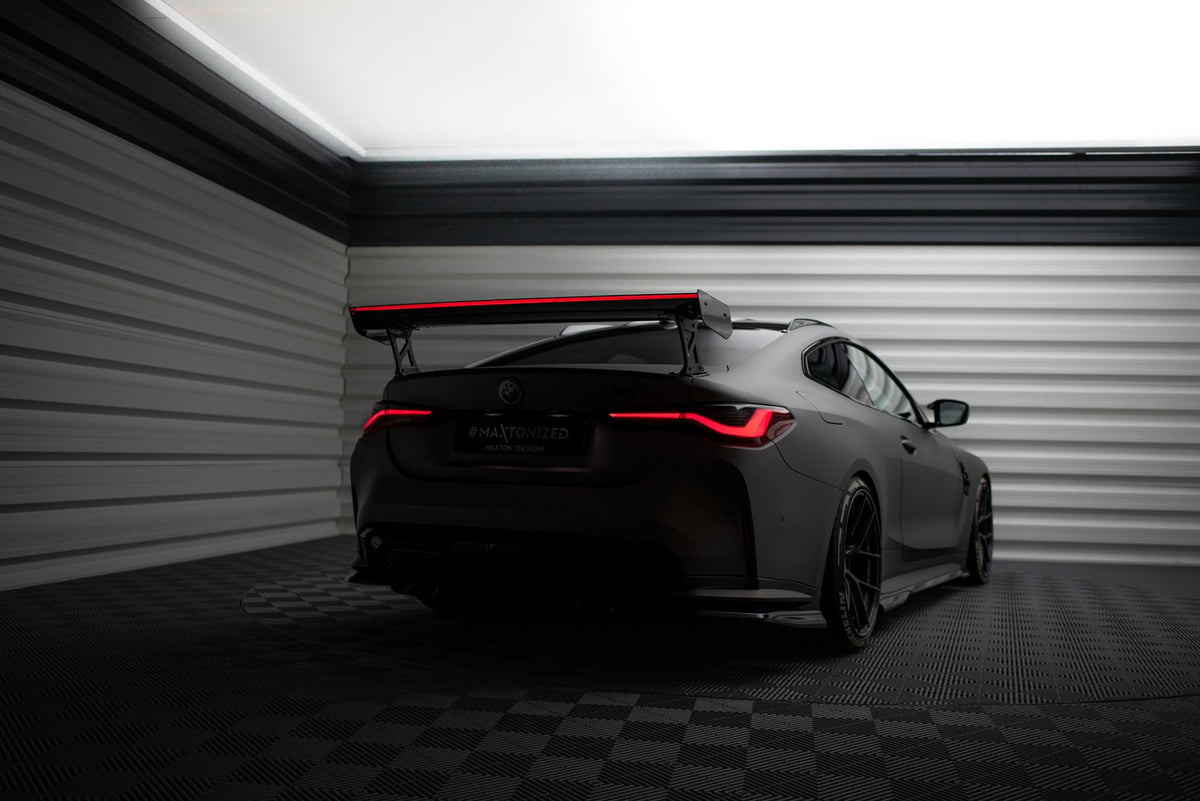 Alerón de carbono con soportes externos + LED para BMW M4 G82 / G82 Facelift / M440i / 4 M-Pack G22 / G22 Facelift