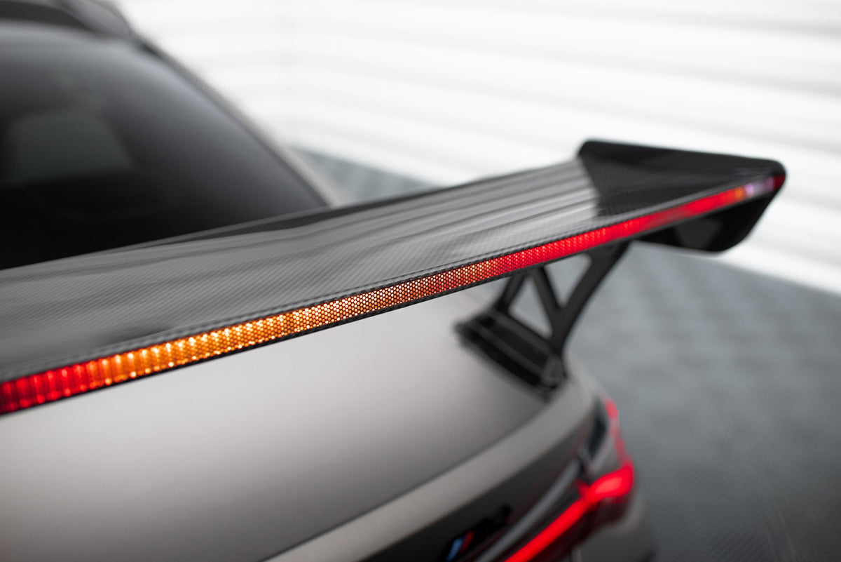 Alerón de carbono con soportes externos + LED para BMW M4 G82 / G82 Facelift / M440i / 4 M-Pack G22 / G22 Facelift