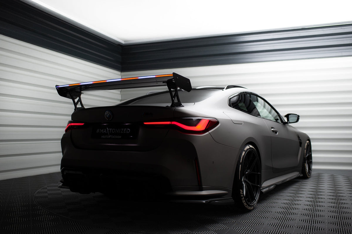Alerón de carbono con soportes externos + LED para BMW M4 G82 / G82 Facelift / M440i / 4 M-Pack G22 / G22 Facelift