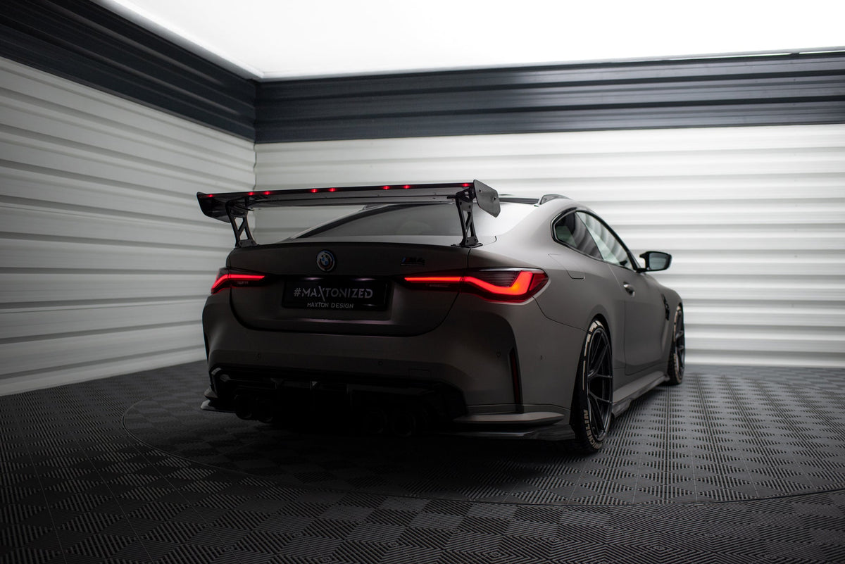 Alerón de carbono con soportes externos + LED para BMW M4 G82 / G82 Facelift / M440i / 4 M-Pack G22 / G22 Facelift