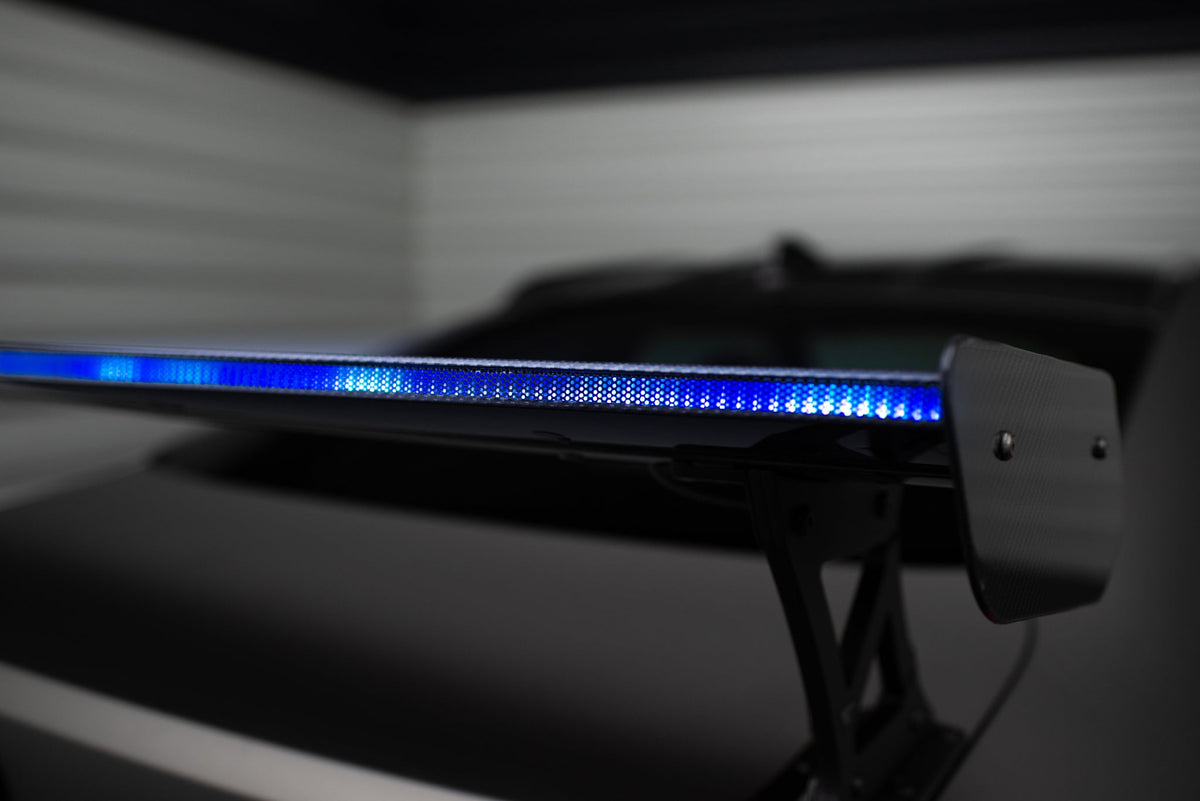 Alerón de carbono con soportes externos + LED para BMW M4 G82 / G82 Facelift / M440i / 4 M-Pack G22 / G22 Facelift