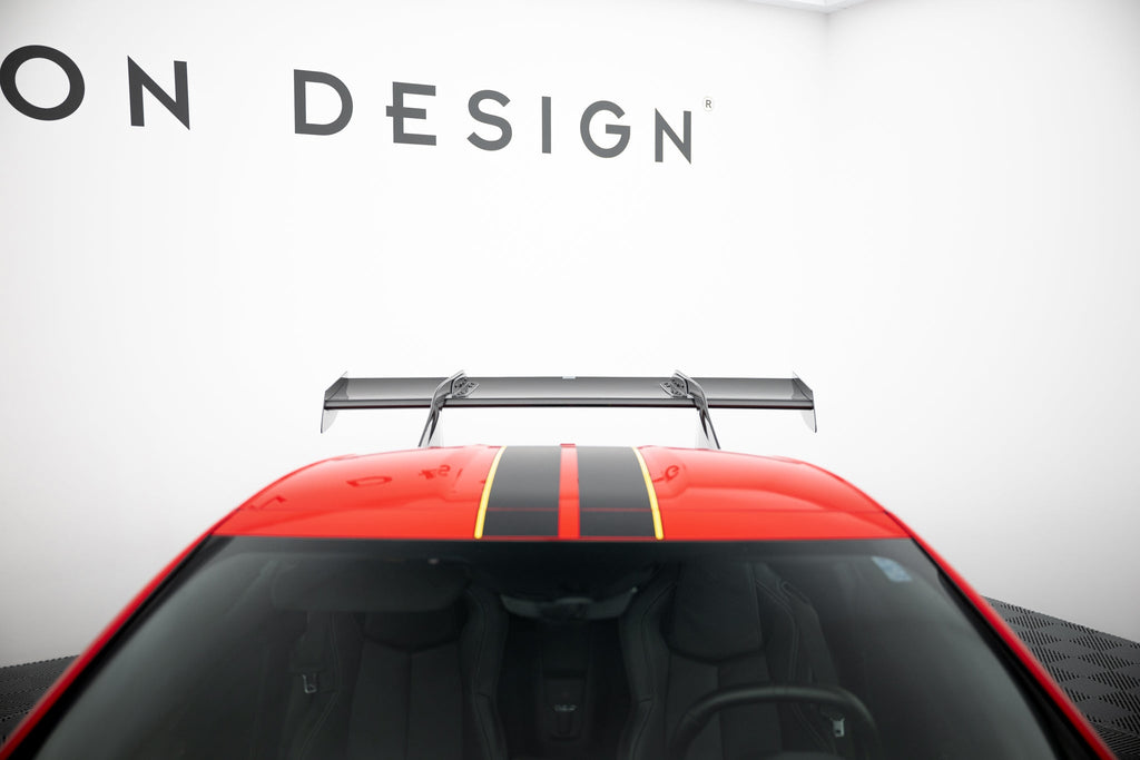 Alerón de carbono + LED para Chevrolet Corvette C8