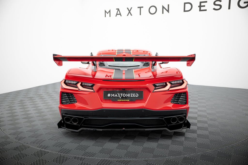 Alerón de carbono + LED para Chevrolet Corvette C8