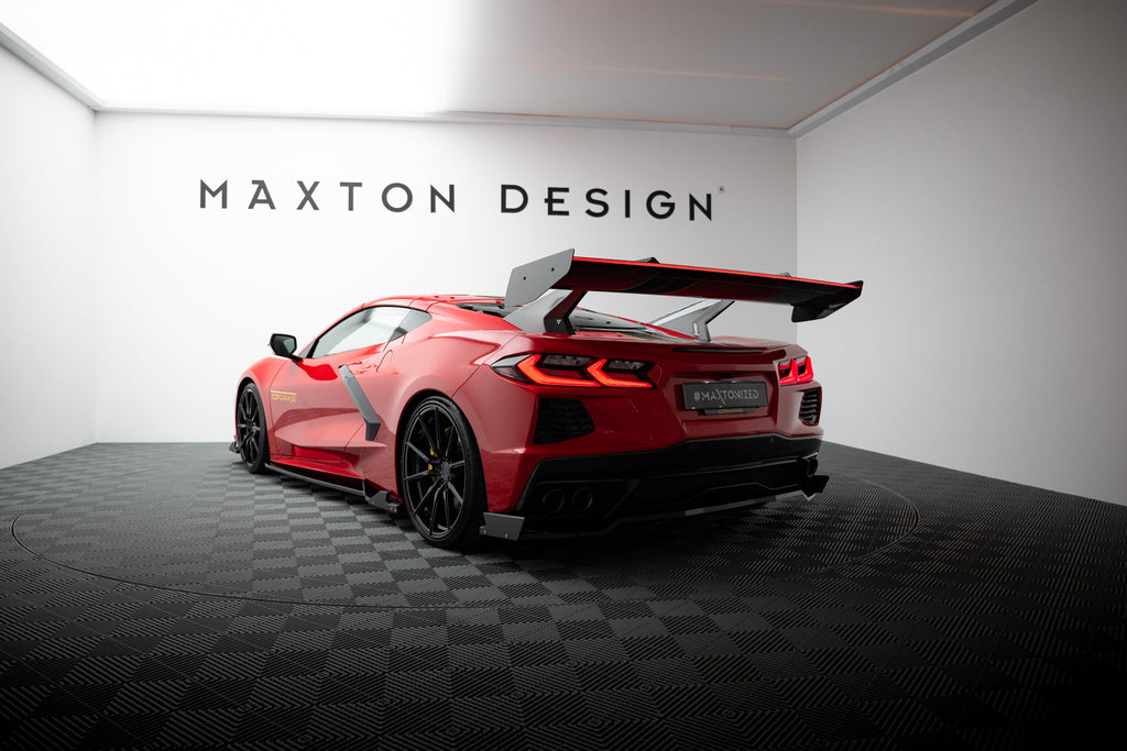 Alerón de carbono + LED para Chevrolet Corvette C8