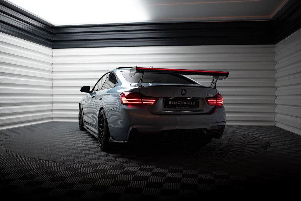 Alerón de carbono con soportes externos + LED para BMW 4 F32 / 4 F32 M-Pack Coupe