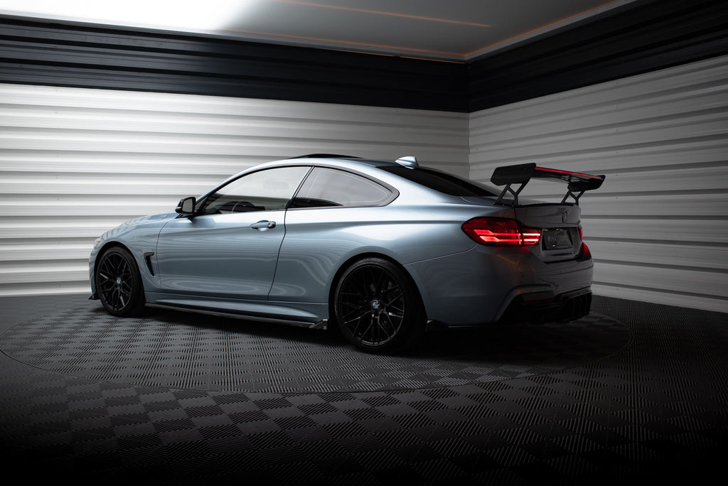 Alerón de carbono con soportes externos + LED para BMW 4 F32 / 4 F32 M-Pack Coupe