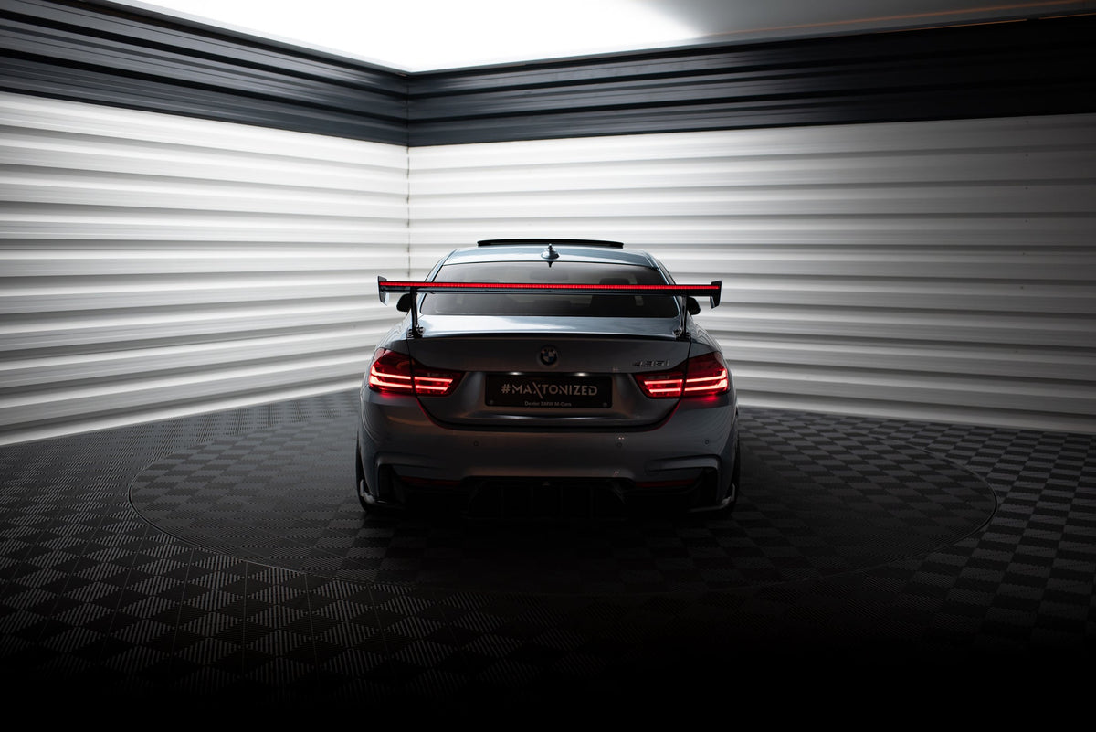 Alerón de carbono con soportes externos + LED para BMW 4 F32 / 4 F32 M-Pack Coupe