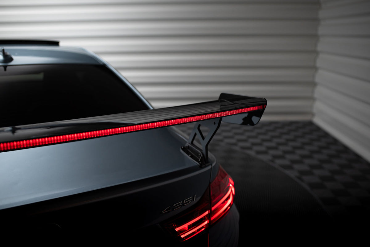 Alerón de carbono con soportes externos + LED para BMW 4 F32 / 4 F32 M-Pack Coupe