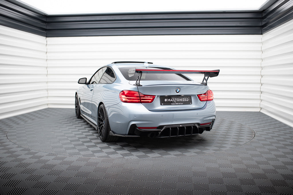 Alerón de carbono con soportes externos + LED para BMW 4 F32 / 4 F32 M-Pack Coupe