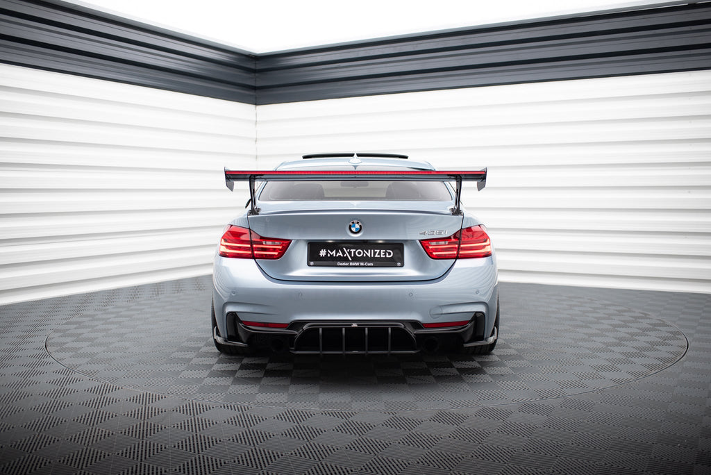 Alerón de carbono con soportes externos + LED para BMW 4 F32 / 4 F32 M-Pack Coupe