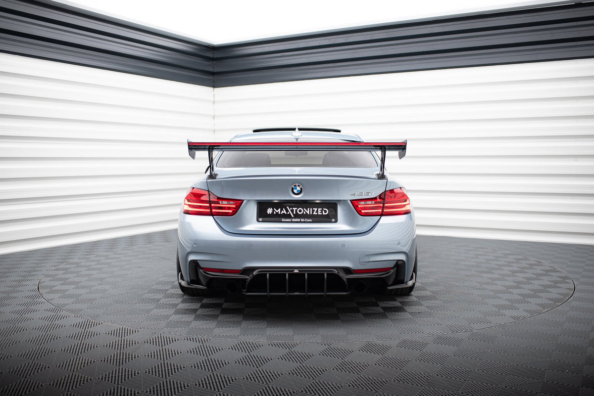 Alerón de carbono con soportes externos + LED para BMW 4 F32 / 4 F32 M-Pack Coupe