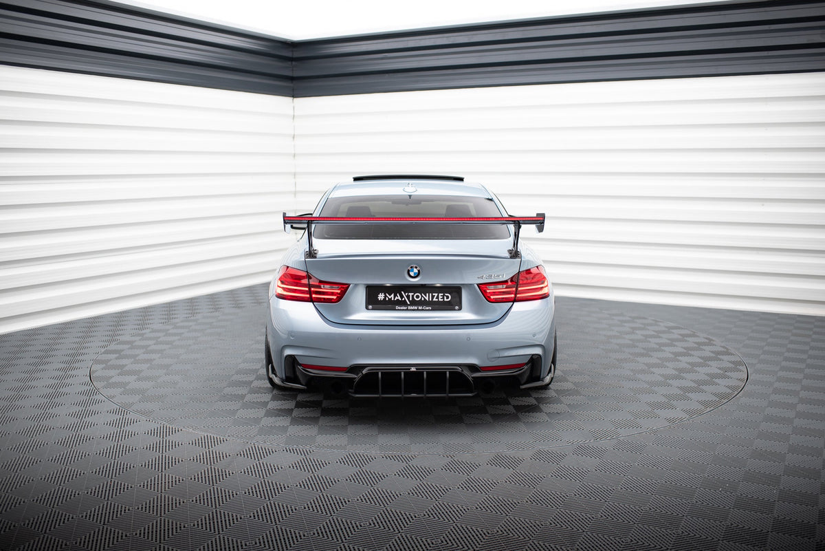 Alerón de carbono con soportes externos + LED para BMW 4 F32 / 4 F32 M-Pack Coupe