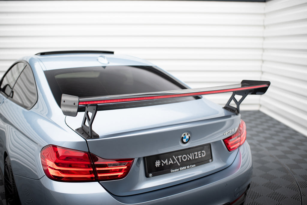 Alerón de carbono con soportes externos + LED para BMW 4 F32 / 4 F32 M-Pack Coupe