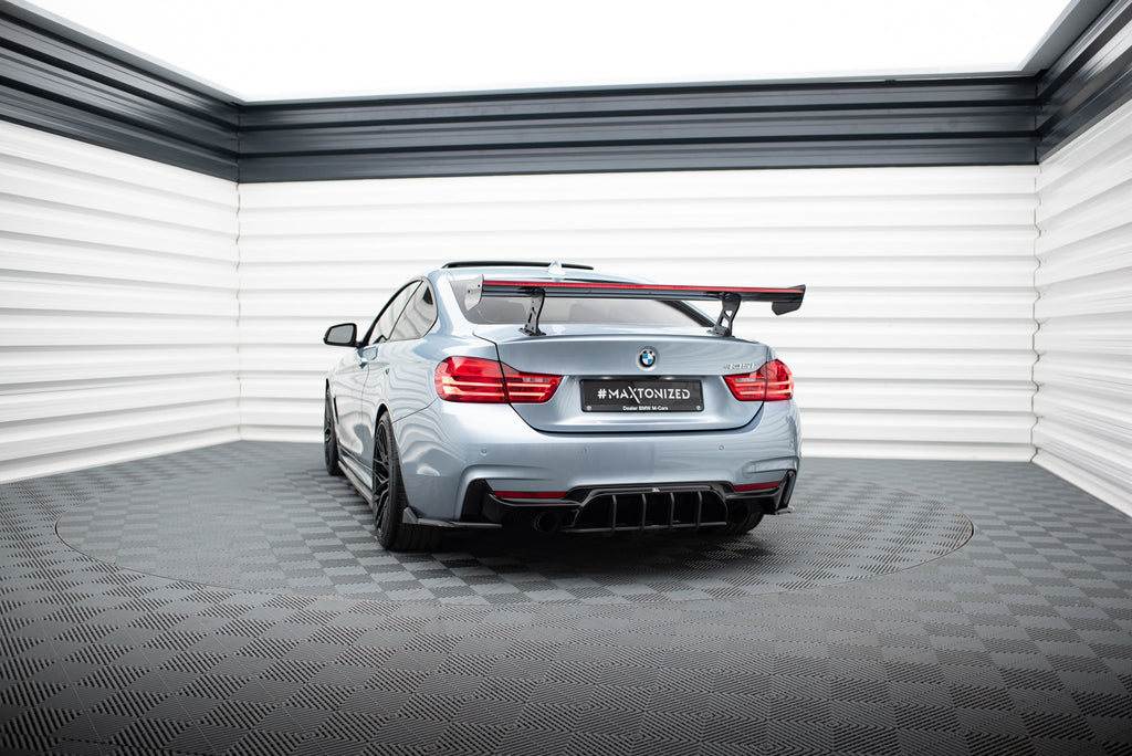 Alerón de carbono con soportes internos + LED para BMW 4 F32 / 4 F32 M-Pack Coupe