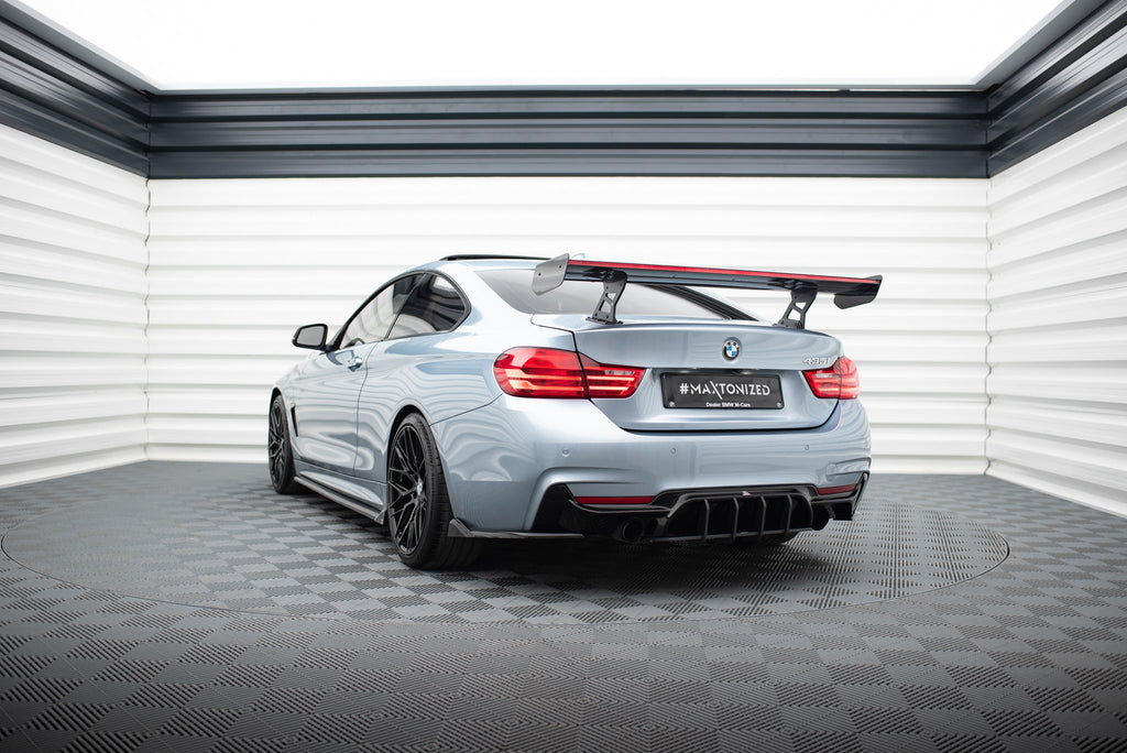 Alerón de carbono con soportes internos + LED para BMW 4 F32 / 4 F32 M-Pack Coupe