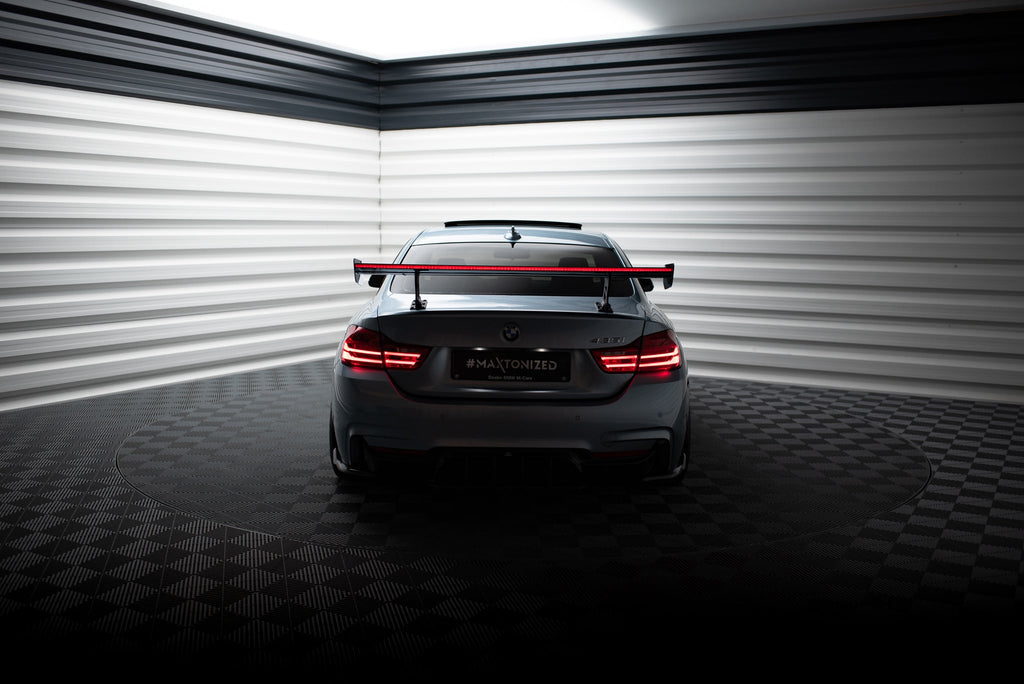 Alerón de carbono con soportes internos + LED para BMW 4 F32 / 4 F32 M-Pack Coupe