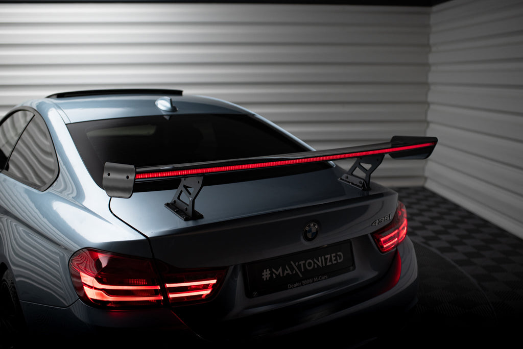 Alerón de carbono con soportes internos + LED para BMW 4 F32 / 4 F32 M-Pack Coupe