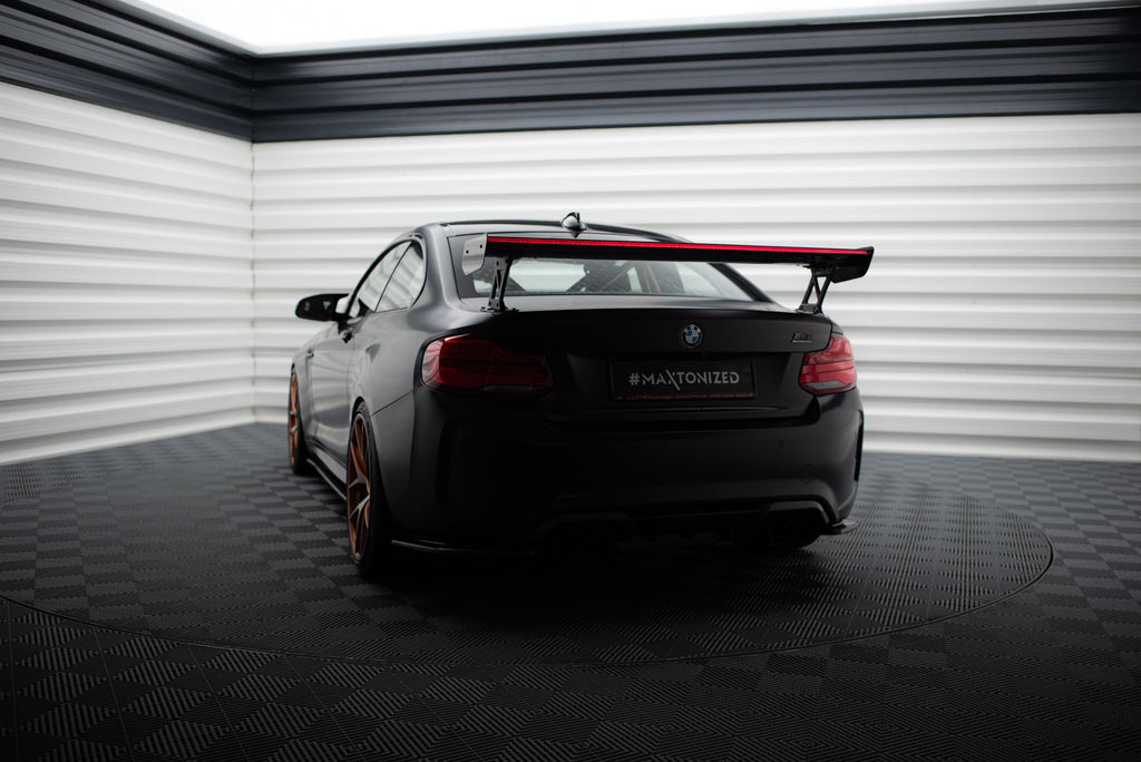 Alerón de carbono con soportes externos + LED para BMW M2 F87 / 2 / 2 M-Pack F22