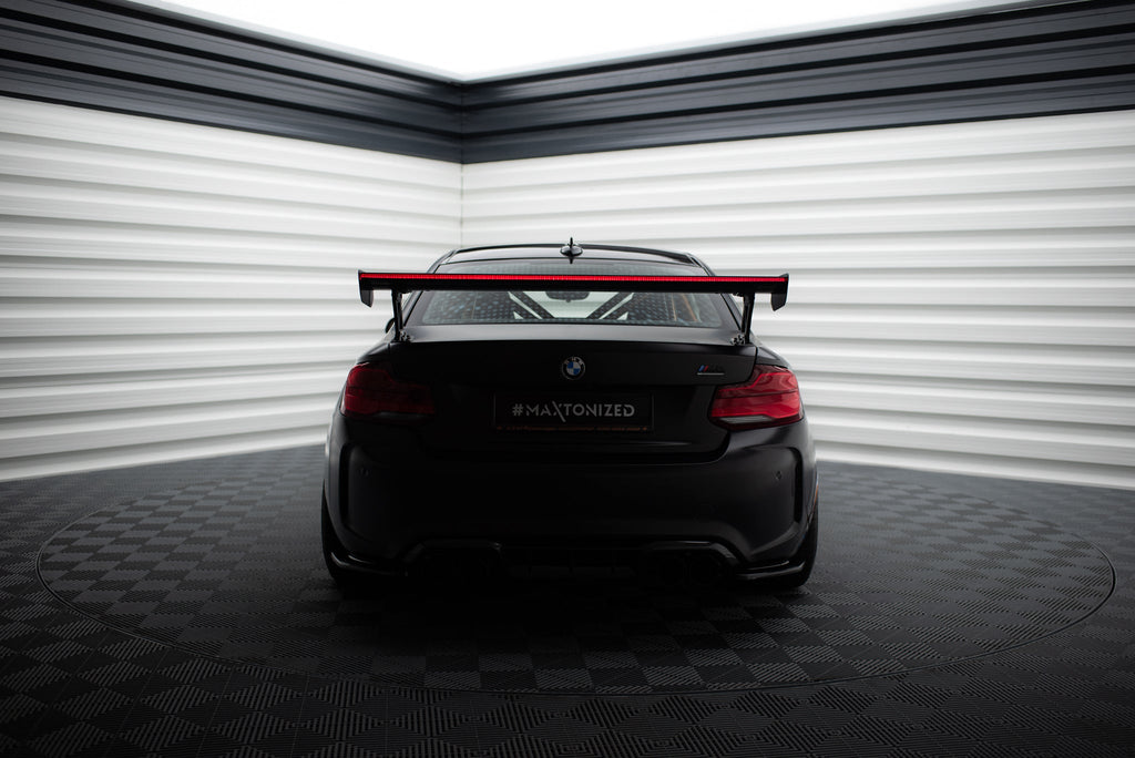 Alerón de carbono con soportes externos + LED para BMW M2 F87 / 2 / 2 M-Pack F22