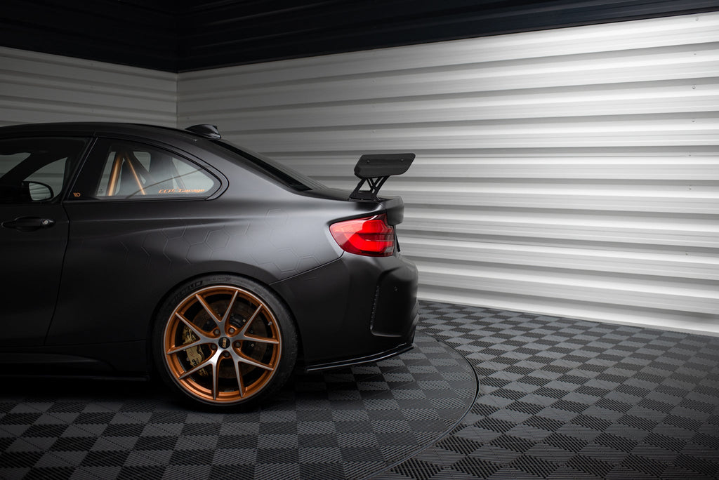 Alerón de carbono con soportes externos + LED para BMW M2 F87 / 2 / 2 M-Pack F22